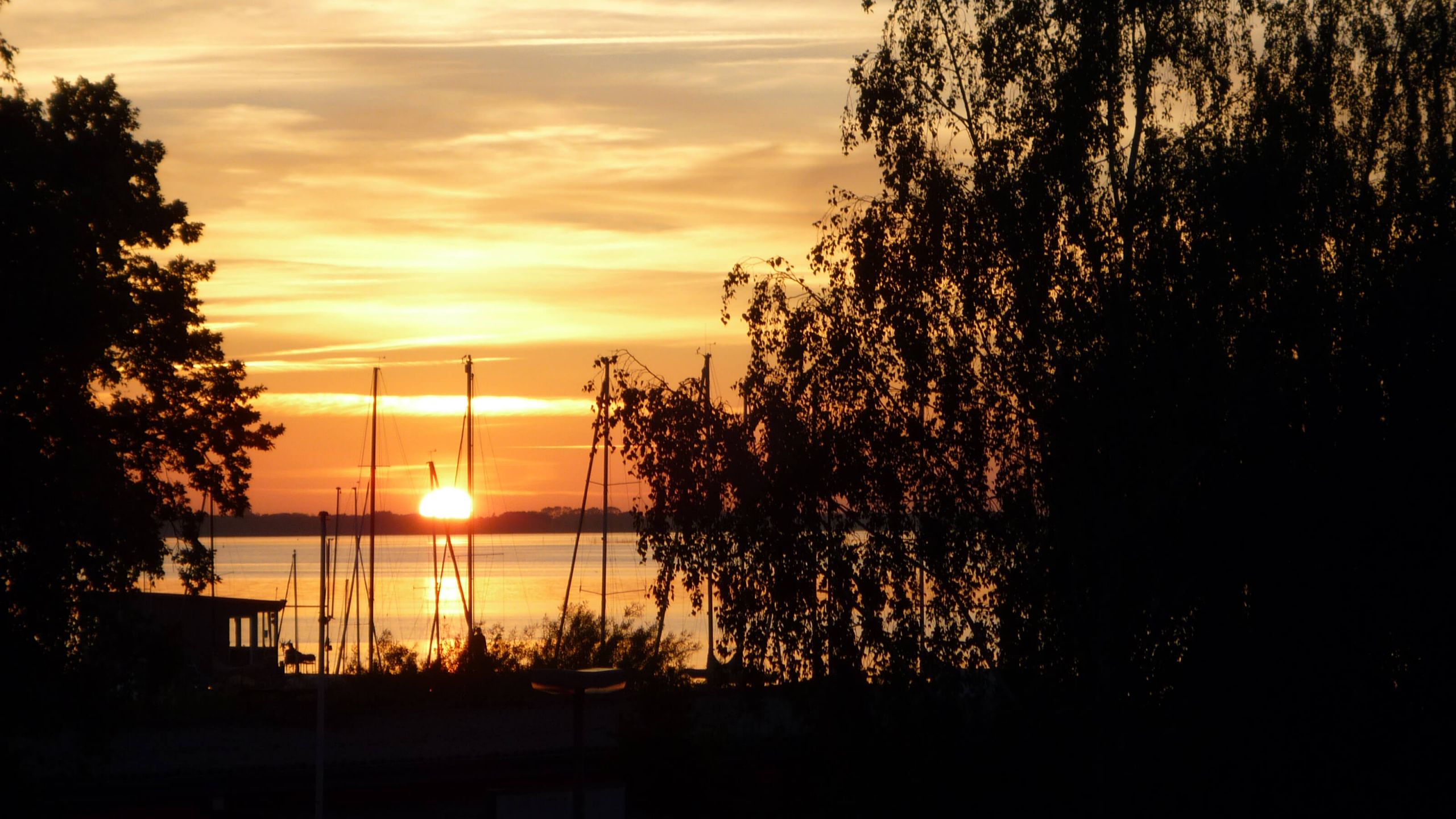 Sonnenuntergang über dem Bodden